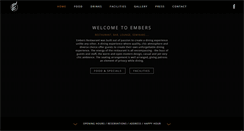 Desktop Screenshot of embers-restaurant.com